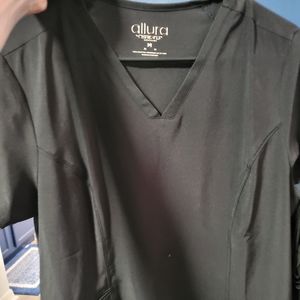Black scrub top